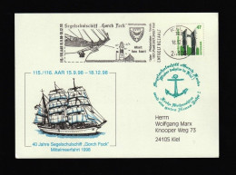PCU0791- ALEMANHA 1998- USADO C/ SELO_  BARCOS - FARÓIS - Postkarten - Gebraucht