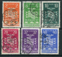 HUNGARY 1937 Budapest International Fair Used.  Michel 543-48 - Usati