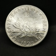 1 FRANC ARGENT 1899 SEMEUSE FRANCE / SILVER - 1 Franc