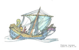 I.Rodinov:Sailing Ship Roman Cargo Ship From 1st Century BC, 1969 - Velieri