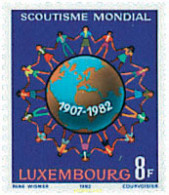 724432 HINGED LUXEMBURGO 1982 75 ANIVERSARIO DEL ESCULTISMO - Altri & Non Classificati