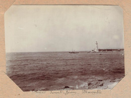 Marseille * Le Phare St Jean * Lighthouse * Photo Ancienne 1900 Format 11.2x8cm - Non Classés