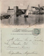 FRANCE 1904 POSTCARD SENT  FROM MARSEILLE TO BUENOS AIRES - 1900-29 Blanc