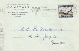 Compagnie Internationale De L'étain Cometain Société Anonyme 112 Rue Du Commerce Bruxelles 4 1968 - Storia Postale
