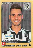 Stickers Panini France Foot 2015-2016 - 46 - Angers SCO - Goran Karanovic - Voir Scans Recto-Verso - Französische Ausgabe