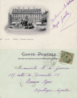 FRANCE 1902 POSTCARD SENT  FROM LYON TO BUENOS AIRES - 1900-29 Blanc