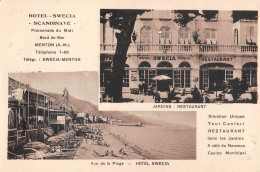 CPA 06 MENTON / HOTEL SCANDINAVE / HOTEL SWECIA - Menton