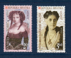 Hrvatska, Croatie, **, Yv 346, 347, Mi 375, 376, SG 436, 437, Europa 1996, - 1996