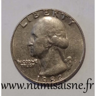 ETATS UNIS - KM A 164a - 1/4 DOLLAR 1982 P - Philadelphie - TTB/SUP - 1932-1998: Washington