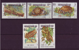 Asie - Kampuchea 1983  - Reptils - 5 Timbres Différents - 6281 - Kampuchea