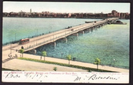 BOSTON - HARVARD BRIDGE AND PANORAMA OF BACK BAY - Boston