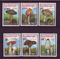 Asie - Kampuchea 1989 - Champignons - 6 Timbres Différents - 6284 - Kampuchea