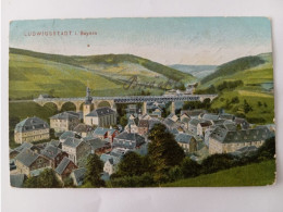Ludwigsstadt In Bayern, Gesamtansicht Mit Eisenbahnviadukt, 1909 - Kronach