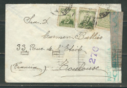 ESPAGNE 1938 Lettre. Censurée  Pour Toulouse - Nationalistische Censuur