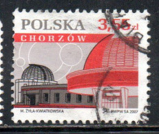 POLONIA POLAND POLSKA 2007 NICOLAUS COPERNICUS PLANETARIUM CHORZOW 3.55z USATO USED OBLITERE' - Gebruikt