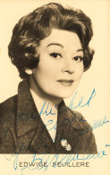 Edwige FEUILLERE * Carte Photo Dédicace Autographe Signature * Actrice Française De Théâtre Et De Cinéma Née à Vesoul - Actors