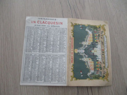 F5 Calendrier 1900 Pub Publicité 2 Volets Illustré Apéritif Clacquesin - Klein Formaat: ...-1900