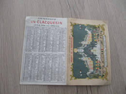 F5 Calendrier 1900 Pub Publicité 2 Volets Illustré Apéritif Clacquesin - Formato Piccolo : ...-1900