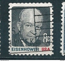 N° 921 President Eisenhower Timbre  USA (1971) Oblitéré Stamp Etats Unis D'Amérique - Usados