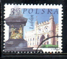 POLONIA POLAND POLSKA 2004 CITY UNION MONUMENT LUBLIC CASTLE PALACE  1.20z USATO USED OBLITERE' - Oblitérés
