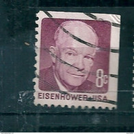 N°922 Dwight D. Eisenhower 8 Ct  USA Oblitéré 1971 Stamp Etats Unis D'Amérique Timbre USA - Oblitérés