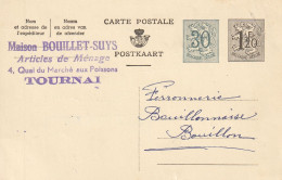 Maison Bouillet- Suys Articles De Ménage 4 Quai Du Marché Aux Poissons Tournai 1957 - Brieven En Documenten