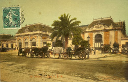 CPSM NICE (Alpes Maritimes) - Gare P.L.M. - Transport (rail) - Station