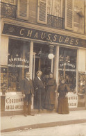 MAGASIN DE CHAUSSURES- CARTE-PHOTO- CORDONNERIE ANGLO-AMERICAINE A SITUER -( PEUT-ETRE LYON ) - Negozi