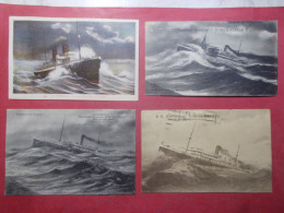 Lot 12 Cartes Postales Anciennes CPA Marine Bateaux Voiliers Escadre Mer (B106) - Sammlungen & Sammellose