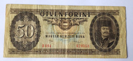 HUNGARY - 50 FORINT - 1986 - P 170g- CIRC - BANKNOTES - PAPER MONEY - CARTAMONETA - - Hungary