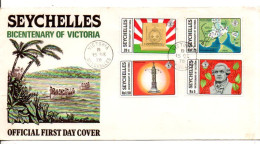 SEYCHELLES FDC 1979 BICENTENAIRE VILLE DE VICTORIA - Seychellen (1976-...)