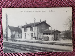 St Germain Du Puy , La Gare 2 Cartes - Autres & Non Classés