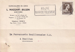 Quincaillerie  En Gros  L. Massart - Bilsen  Anvers 1955 - Storia Postale