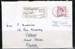 SOL L 13 - GRANDE-BRETAGNE Flamme Illustrée Sur Lettre TORQUAY FOR SUN 1964 - Storia Postale