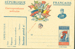 Guerre 14 CP FM Correspondance Militaire Franchise Gloire Alliés Je Suis Avec Vous Joffre Vignette Ligue Antiallemande - Guerre De 1914-18