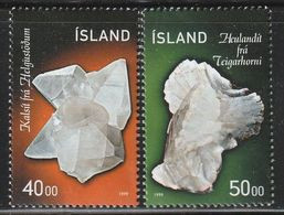 ISLANDE - N°870/1 ** (1999) Minéraux - Unused Stamps