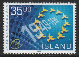 ISLANDE - N°862 ** (1999) Conseil De L'Europe - Unused Stamps