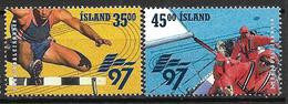 Islande 1997 N°823/824 Neufs Sports Voile Et Athlétisme - Unused Stamps