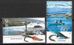 Islande 2005 N°1032/1033 Neufs** Mouches Pour Pêche Au Saumon - Nuevos