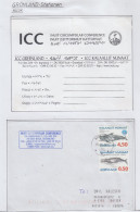 Greenland Inuit Circumpolar Conference Folder + Cover Ca Nuuk 15.10.2003  (GB151A) - Estaciones Científicas Y Estaciones Del Ártico A La Deriva