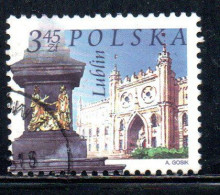 POLONIA POLAND POLSKA 2004 CITY UNION MONUMENT LUBLIC CASTLE PALACE  1.20z USATO USED OBLITERE' - Oblitérés