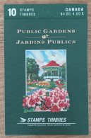 Canada - Carnet YT N°C1185 - Jardins Publics - 1991 - Neuf - Full Booklets