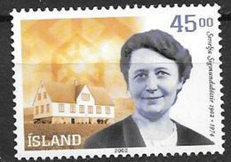 Islande 2002 N°939 Neuf** S. Sigmundsdottir Centre Pour Handicapés - Unused Stamps