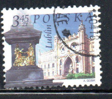 POLONIA POLAND POLSKA 2004 CITY UNION MONUMENT LUBLIC CASTLE PALACE  1.20z USATO USED OBLITERE' - Usati