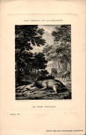 2 Fables De La Fontaine :n°28 Le Cerf Malade Et N°38 Le Corbeau Voulant Imiter L'aigle - Fairy Tales, Popular Stories & Legends