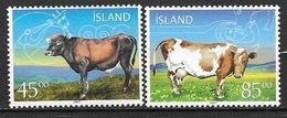 Islande 2003 N°958/959 Neufs** Animaux Domestiques Vaches - Ongebruikt