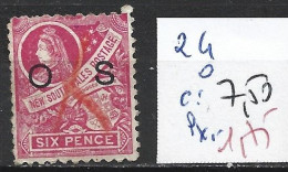 NEW SOUTH WALES SERVICE 24 Oblitéré Côte 7.50 € - Used Stamps