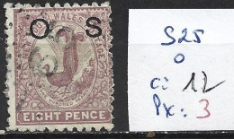 NEW SOUTH WALES SERVICE 25 Oblitéré Côte 12 € - Used Stamps