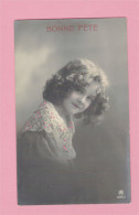 XB1200 JEUNE FILLE, ENFANT, GIRL FAMOUS MODEL GRETE REINWALD GLAMOUR LOOK, PINK DRESS RPPC - Ritratti