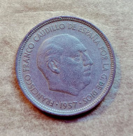 5 PESETAS 1957. FRANCISCO FRANCO. ESPAÑA. MUY BUSCADA. - Andere - Europa